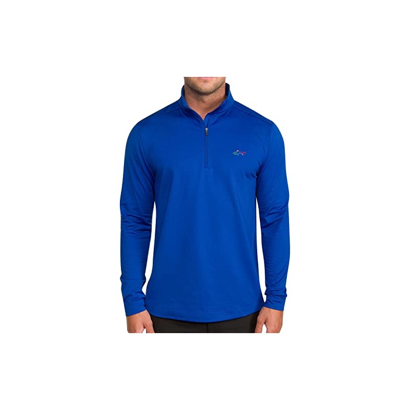 Greg Norman Performance Quarter Zip Pullover | Mens Workout Pullover