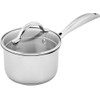 Scanpan STS Stainless Steel 1.2QT Saucepan with Lid, 18/10 Stainless