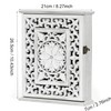 AHUONEL Wooden Key Holder for Wall, Key Box Key Cabinet,