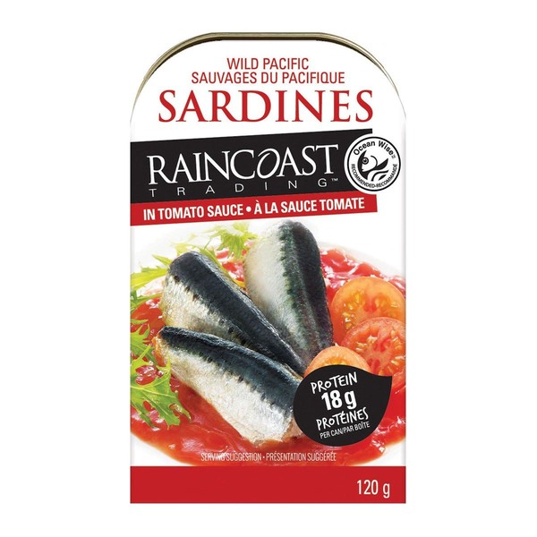 Raincoast Wild Pacific Sardines in Tomato Sauce 120g