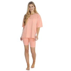 Undercover Ladies Forever Dreaming T-Shirt & Cycling Short Set 34B1651 Peach XS