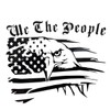 American Flag, We The People, Eagle, Vinyl Decal, Bumper Sticker,
