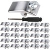 Storm Door Panel Clips with Screws 5/16" Offset Aluminum Storm