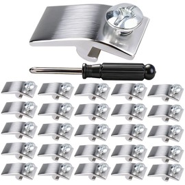 Storm Door Panel Clips with Screws 5/16" Offset Aluminum Storm Window Clips