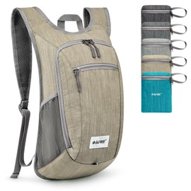 G4Free 10/15L Small Rucksack Foldable Backpack Lightweight Packable Daypack Travel Outdoor Hiking Shoulder Bag, Yellow, 20Liters