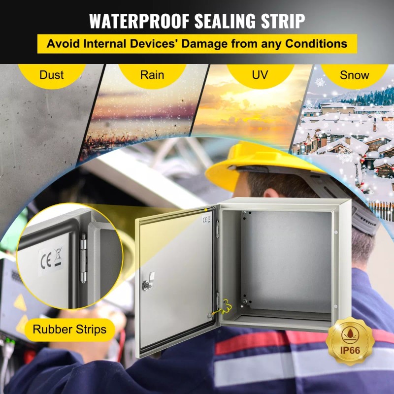 Vevor Gabinete Eléctrica De Acero Al Carbono De 40x40x20cm