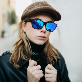 FEISEDY Polarized Sunglasses Fit Over Glasses Women, Fit over Glasses Sunglasses for Driving UV400 Protection B0250