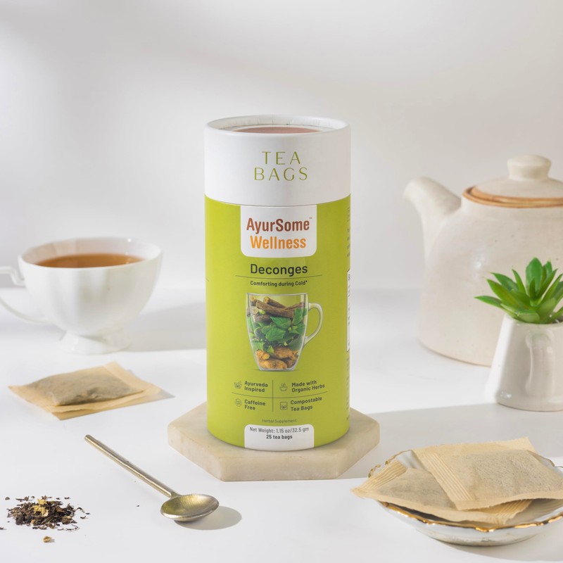 Deconges Tea, Holy Basil Ginger Licorice Tea with Organic Ingredients,