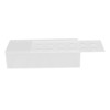 12 Holes Rectangular Flowers Vase With LED Light Clear Acrylic