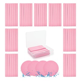 Luxiv Esponjas faciales comprimidas de 360+1 unidades, esponja de cara redonda, esponjas de eliminación de maquillaje comprimidas profesionales para esteticistas, esponja de lavado facial, almohadill