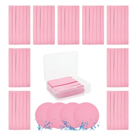 Luxiv Esponjas faciales comprimidas de 360+1 unidades, esponja de cara redonda, esponjas de eliminación de maquillaje comprimidas profesionales para esteticistas, esponja de lavado facial, almohadill