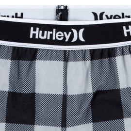 Hurley Boys' 2-Pack Pajama Pants, Black/Green Camo, 4