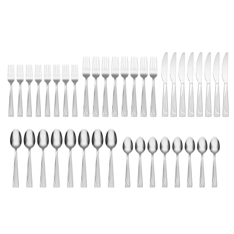 Cambridge 425540CJB2R Mena 40-Piece Flatware Set with Server