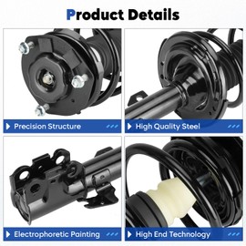 Front Complete Struts Assembly w/Coil Spring Shock Absorber Fit for Toyota Camry/Solara Lexus ES330 2004-2006, Replace for 172205 172206