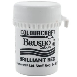 Colorfin Brusho Crystal Colour 15G Brilliant Red, Acrylic, Multicolour, 3.04x3.04x5.08 cm