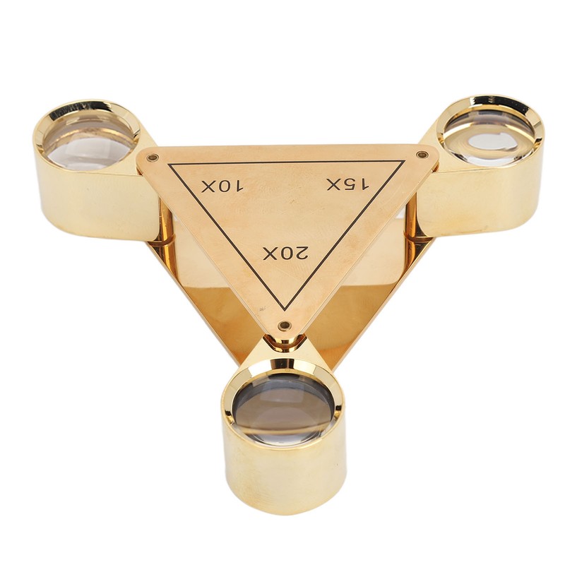 10X 15X 20X Folding Magnifying Glass Portable Pocket Magnifier for