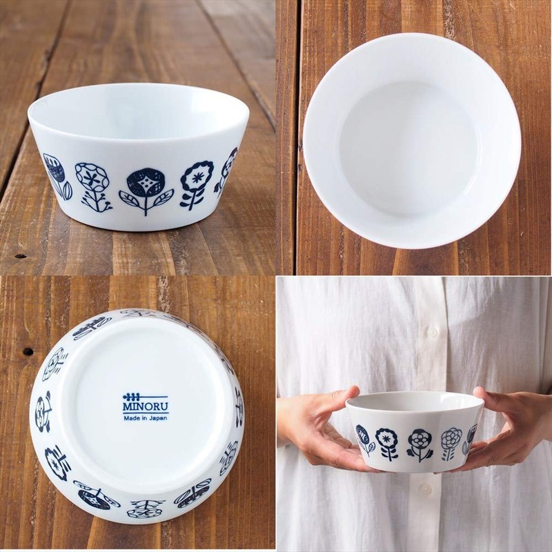 Minorutouki Small Pottery Plantary Flower Ring, Kuresu, 16.5 fl oz