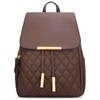 KKXIU Trendy Leather Backpack Purse for Women and Ladies Shoulder