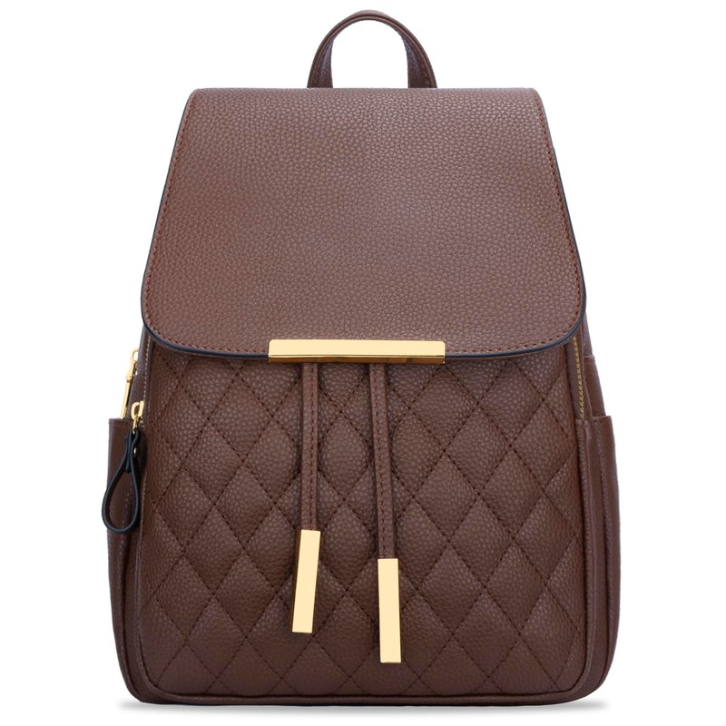 KKXIU Trendy Leather Backpack Purse for Women and Ladies Shoulder