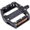 CONTEC 2 x Aluminium Platform Pedal 2Black Heavy Duty Durable