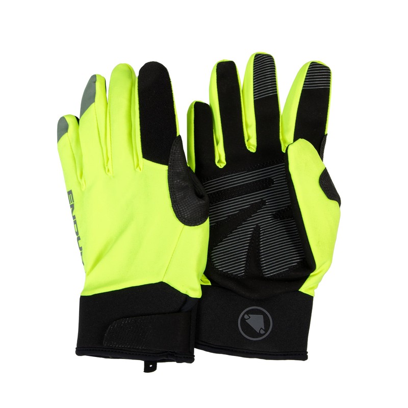 Endura Men's Strike Long Finger Gloves, Hi-Viz Yellow, S