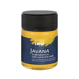 C.Kreul Javana Textil Stoffmalfarbe Opak 50 ml Glas Goldgelb