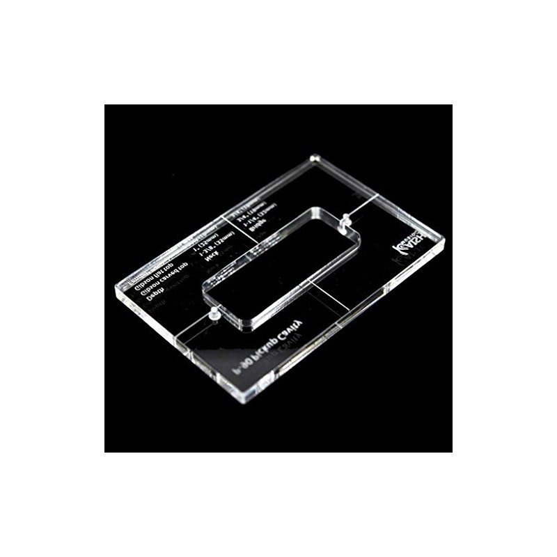 Dopro Acrylic P90 Pickup Routing Template - P90 Pickup Body