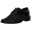 Stacy Adams Boy's Pharaoh Cap Toe Oxford, Black, 6 Big