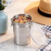 4 Pack Stainless Steel Canister, 66 oz Kitchen Canister Set