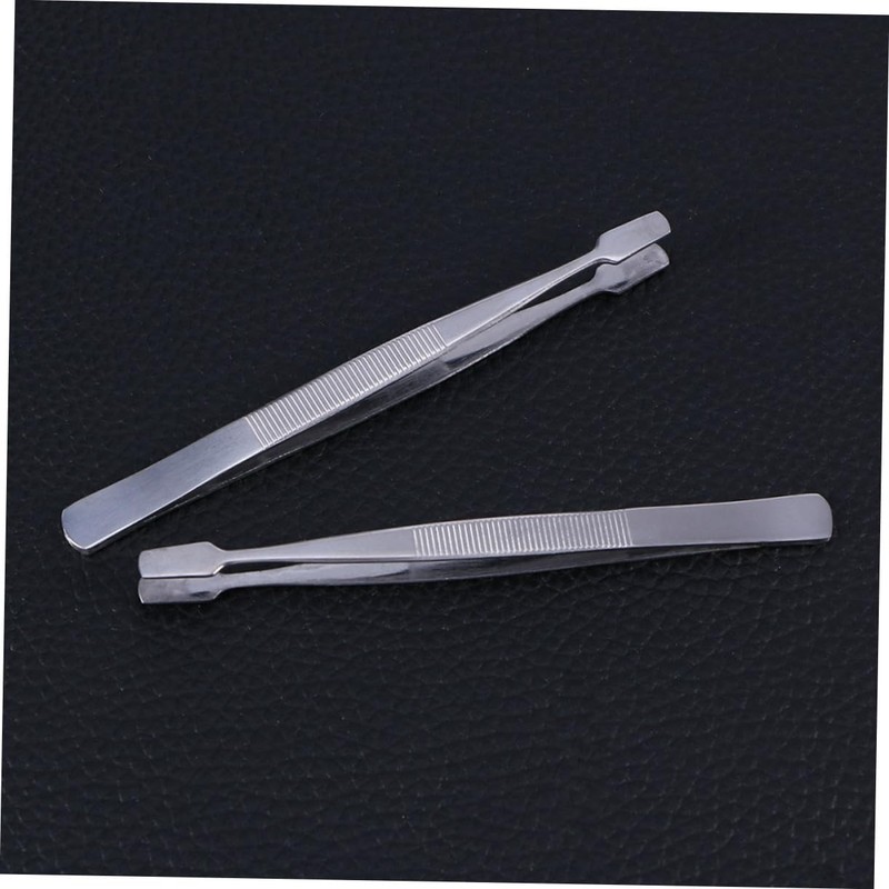 SAFIGLE Stainless Steel Stamp Nipper and Tweezer Set for Eyelash