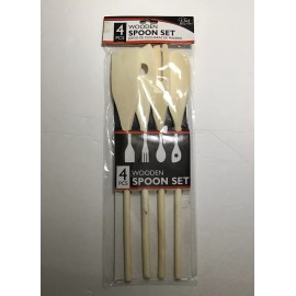 Chef Valley 4 PC CHEF VALLEY VARIETY WOODEN SPOON SET