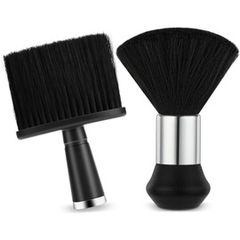 2 Pcs Neck Duster Barber Brush Professional Barbers Accessories Hair Brushes Cleaner Soft Barber Cleaning Brush Neck Brushes for Salon Home Use Salon Brushing off Around Neckline and Ears After Haircu