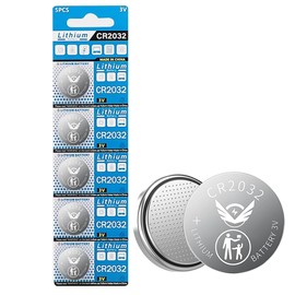 TXY CR2032 Battery 3 Volt Coin & Button Cell Long-Lasting & High Capacity CR2032 Lithium Batteries (Pack of 5)