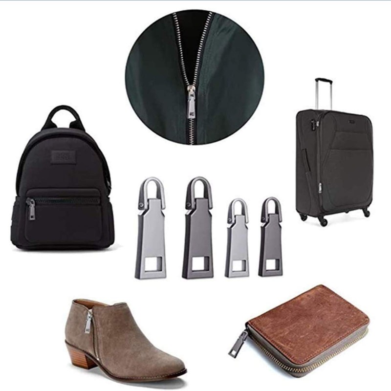 Zipper Pull Replacement,Metal Zipper Handle Mend Fixer Zipper Tab Repair