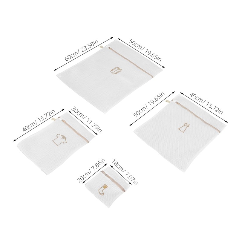 BUGUUYO 4pcs Laundry Bags for Washing Machine Multi Mesh Wash