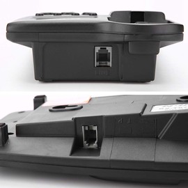 Goshyda Wired Phones, White/Black Wired Desktop Wall Telephone, Landline Phone for Office Home Hotel (Black)