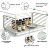 Under Cabinet Organizer, 14.2 Inch Slide Out Storage Basket, Metal