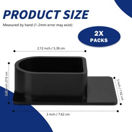 DEP Universal End Plug Replacement for Stegmeier Frontier Deck Drain, Compatible with Pool Deck Drain Channel, Swimming Pool Deck Drains, Set of 2.