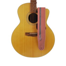 Guitar Strap Zipper Leather Straps Acoustic Guitar Accessories for Bass Electric Guitars Adjustable Length from 41'' to 57''