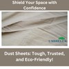 Heavy Duty Cotton Dust Sheets for Decorating Painting - Drop