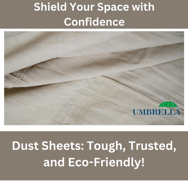 Heavy Duty Cotton Dust Sheets for Decorating Painting - Drop