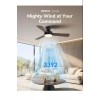 Orison Ceiling Fans with Lights, 42 inch Low Profile Ceiling