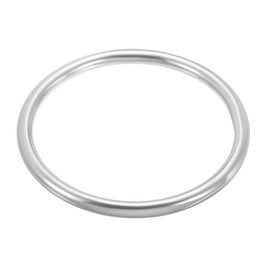 PATIKIL Metallringe 4,7 Zoll 316 Edelstahlringe Marine Grade Mehrzweck-O-Ringe Geschweißte Rundringe für Makramee, DIY Handwerk, Hardware, Gürtel, Hundeleine, 10x120mm