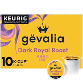 Gevalia Dark Royal Roast Dark Roast K‐Cup Coffee Pods, 10 ct Box