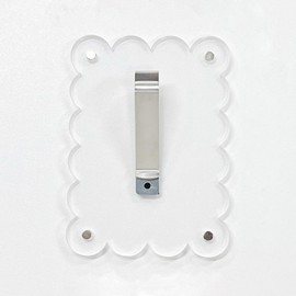 Tanbucht Car Photo Visor Clip–Magnetic Picture Frame with Clip for 3-Inch Family or Personal Photos,Transparent Visor Photo Holder for Car Sun Visor,4pcs Invisible Display Frame (Wavy)