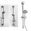 Shower Rail Set Handheld Shower Head Adjustable Slide Bar with