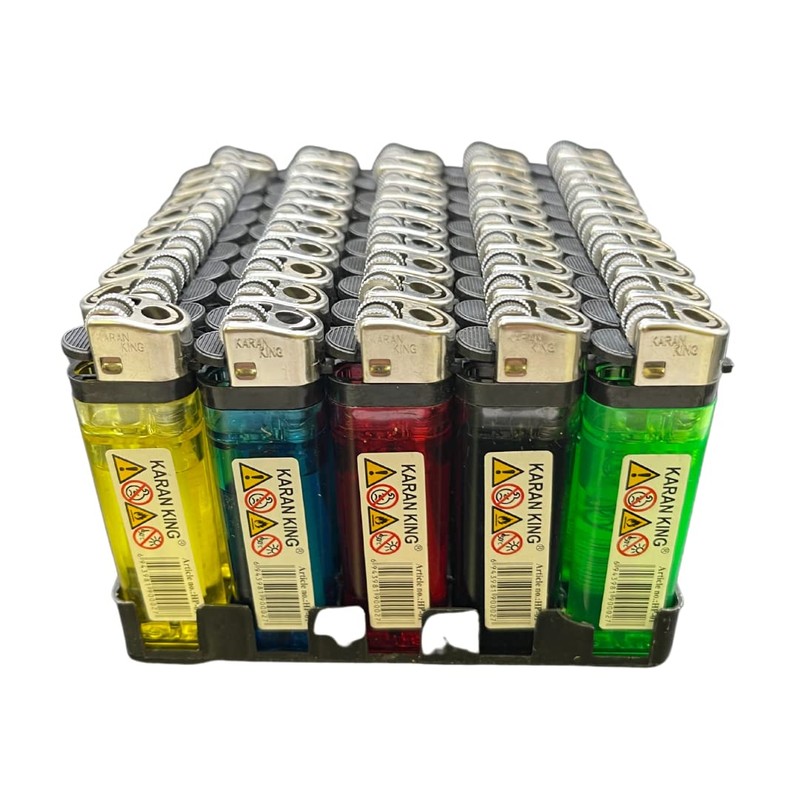 KARAN KING 50 DISPOSABLE LIGHTERS WITH ADJUSTABLE FLAME