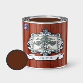All-in-ONE Gel Stain, Oil Based with Topcoat, no Sanding Required, Walnut, 32oz