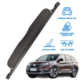 Marretoo for Honda CRV Cargo Cover 2012 2013 2014 2015 2016 Factory Style Black Retractable Trunk Security Shield Shade