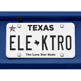 Elektroplate Baseball Chrome Plated Sports License Plate Screw Cap Covers - Set of 4